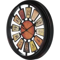 Часы настенные кварцевые Рулетка, диаметр=30 см, цвет: антик, циферблат диаметр=25 см – Lefard