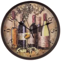 Часы настенные кварцевые Chef Kitchen 24,5 см диаметр циферблата=23 см – Lefard