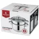Кастрюля-пароварка 2-х ярусная, 3 предмета, серия Classic, диаметр=18 см, 2.5 л - Agness