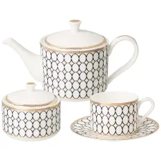 Фарфоровый чайный сервиз на 6 персон, 14 предметов, Breeze – Lefard