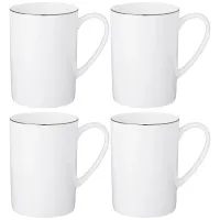 Набор кружек Кристал Платинум 4 штуки 480 мл – Lefard