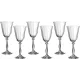 Набор бокалов для вина из 6 штук анжела оптик 250 мл высота=21 см - Bohemia Crystal