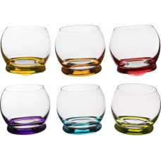 Набор стаканов из 6 штук crazy 390 мл высота=9 см - Bohemia Crystal