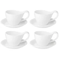 Фарфоровый чайный набор на 4 персоны, 8 предметов, 200 мл – Lefard