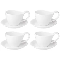 Фарфоровый чайный набор на 4 персоны 8 предметов 200 мл - Lefard