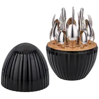 Набор столовых приборов на пластиковой подставке, 24 предмета – Agness