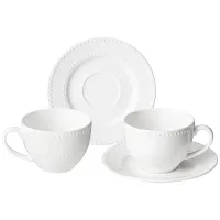 Фарфоровый чайный набор на 2 персоны, 4 предмета, 290 мл – Lefard