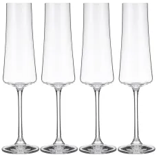 Набор бокалов для шампанского из 4 шт. xtra 210 мл - Crystalex