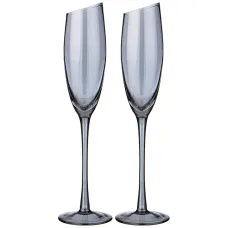 Набор бокалов для шампанского из 2-х штук daisy blue 180 мл - Lefard