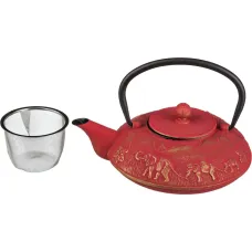 Чугунный заварочный чайник с эмалированным покрытием внутри 1.1 л – Lefard