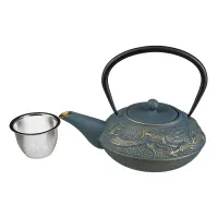 Чугунный заварочный чайник с эмалированным покрытием внутри 700 мл – Lefard