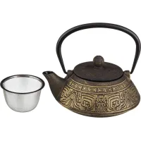 Чугунный заварочный чайник с эмалированным покрытием внутри 800 мл – Lefard