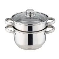 Кастрюля-пароварка 2 ярусная, 3 предмета, серия Classic, диаметр=20 см, 3.4 л – Agness