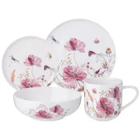 Набор посуды обеденной на 4 персоны, 16 предметов Flowers – Lefard