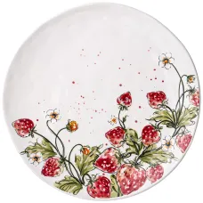 Тарелка обеденная strawberry 27 см - Lefard
