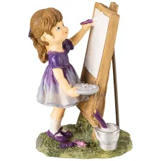 Статуэтка девочка рисует 8,5х7х12,5 см - Lefard