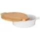 Салатник с ручками Native на деревянной подставке 21,9*18,1*6,2 см – Lefard