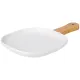 Тарелка Native с деревянной ручкой квадратная 28.5 x 18.5 x 2,3 см – Lefard