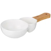 Менажница Native 2 секции с деревянной ручкой 28,3*12,3*5 см – Lefard