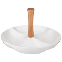 Менажница Native 4 секции с деревянной ручкой 25*25*16.5 см – Lefard