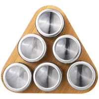 Набор для специй 6 предметов на подставке, 22.5х20.5х6.5 см – Agness