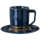 Фарфоровый чайный набор на 6 персон 14 предметов herbal синий  - Lefard