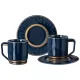 Фарфоровый чайный набор на 2 персоны 4 предмета 250 мл herbal синий - Lefard