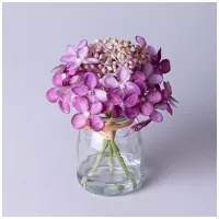 Букет искусственных цветов в круглой вазе, высота 14 см – Lefard