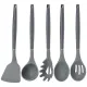 Набор из 12 предметов: 5 ножей, доска, подставка, половник, ложка, лопатка, шумовка, ложка цвет Agne - Agness