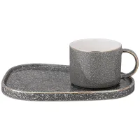 Чайная пара Grain 220 мл серая – Lefard
