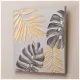 Картина Золотая монстера 60х60х3 см – Bronco