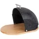 Хлебница Black Marble деревянная с пластиковой крышкой 36*26*20 см – Agness