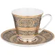 Фарфоровый чайный набор на 6 персон 12 предметов праздничный 270 мл - Lefard
