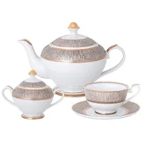 Фарфоровый чайный сервиз на 6 персон, 14 предметов Мгновение – Lefard