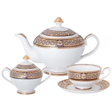 Фарфоровый чайный сервиз на 6 персон 14 предметов императорский - Lefard