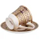 Фарфоровый чайный набор на 6 персон 12 предметов императорский 270 мл - Lefard