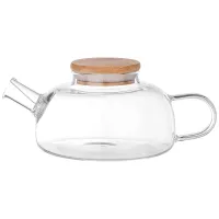 Стеклянный заварочный чайник 700 мл с бамбуковой крышкой – Agness