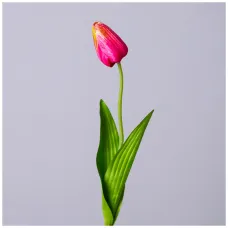 Цветок искусственный тюльпан длина=48см, цвет розовый - Lefard