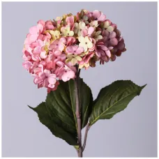 Цветок искусственный гортензия длина=60см, цвет розовый - Lefard