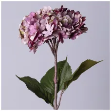 Цветок искусственный гортензия длина=60см, цвет лавандовый - Lefard