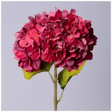 Цветок искусственный гортензия длина=63см, цвет марсала - Lefard
