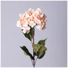 Цветок искусственный гортензия длина=77см, цвет пудровый - Lefard