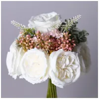 Цветочная композиция из пионов, длина 26 см – Lefard