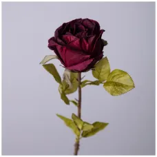 Цветок искусственный роза, цвет бордо - Lefard
