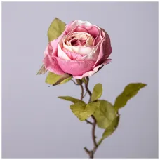 Цветок искусственный роза длина=53см, цвет королевский розовый - Lefard