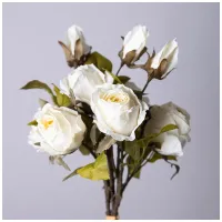 Букет из искусственных роз, длина 53 см, цвет белый – Lefard