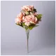 Цветочная композиция из пионов, длина 53 см, цвет терракотовый – Lefard