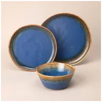 Набор посуды обеденный на 4 персоны, 12 предметов, синий – Lefard