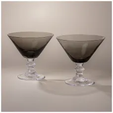 Набор бокалов для мартини из 2 шт mirage grey 280 мл - Lefard