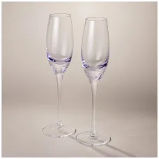 Набор бокалов для шампанского из 2 шт bubles purple 200 мл - Lefard